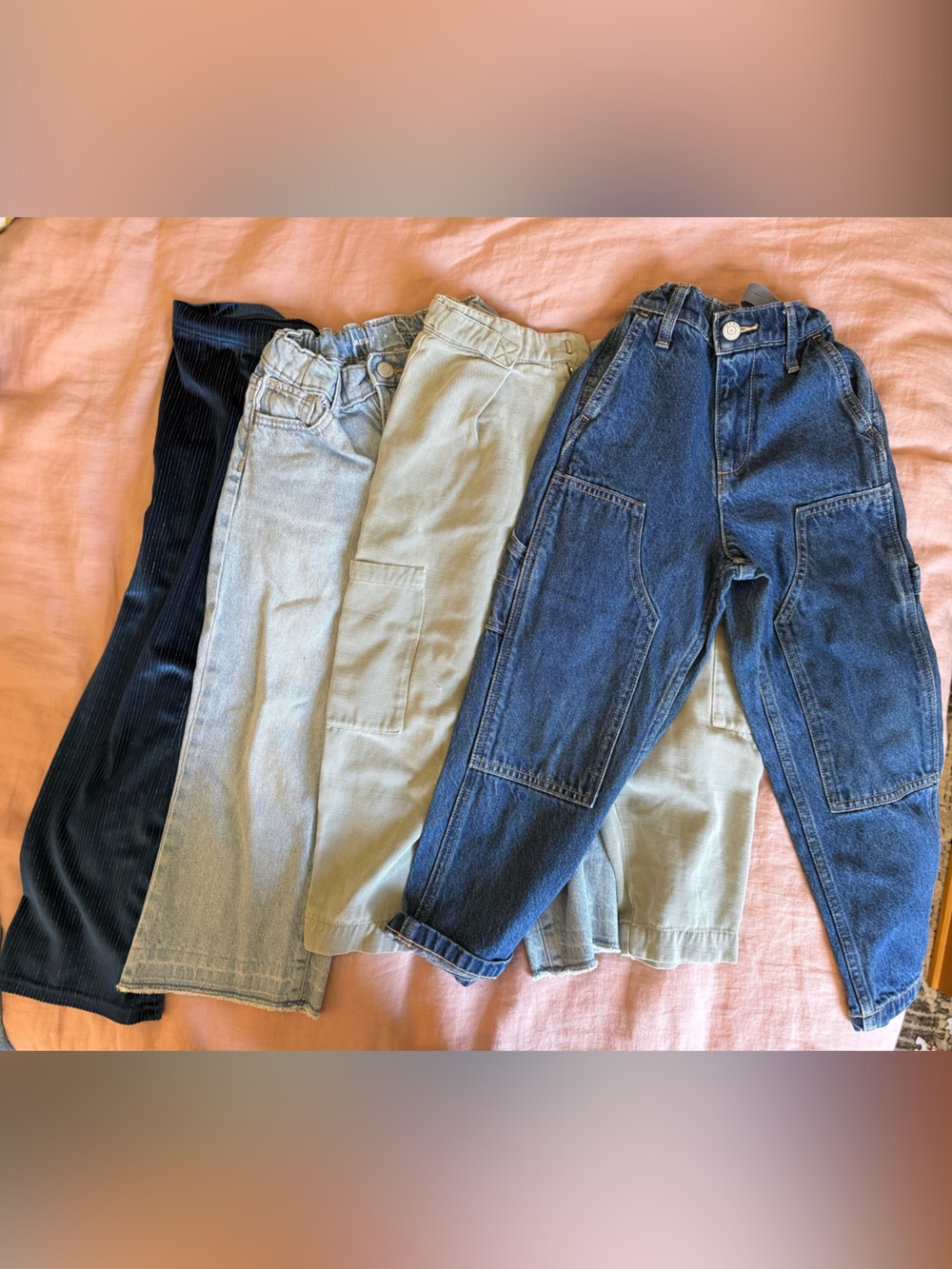 Lot of OLD NAVY jeans and ZARA pants